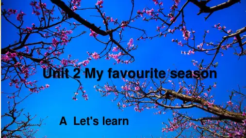 五年级下册英语课件-Unit 2   A  Let's learn   人教PEP版
