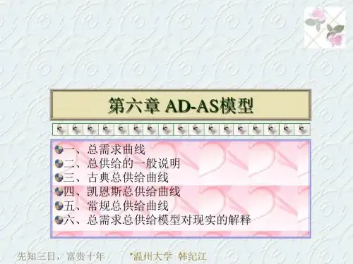 第六章总供给AD-总需求AS模型