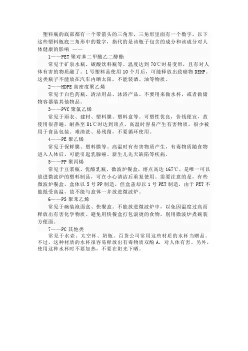 瓶体标志