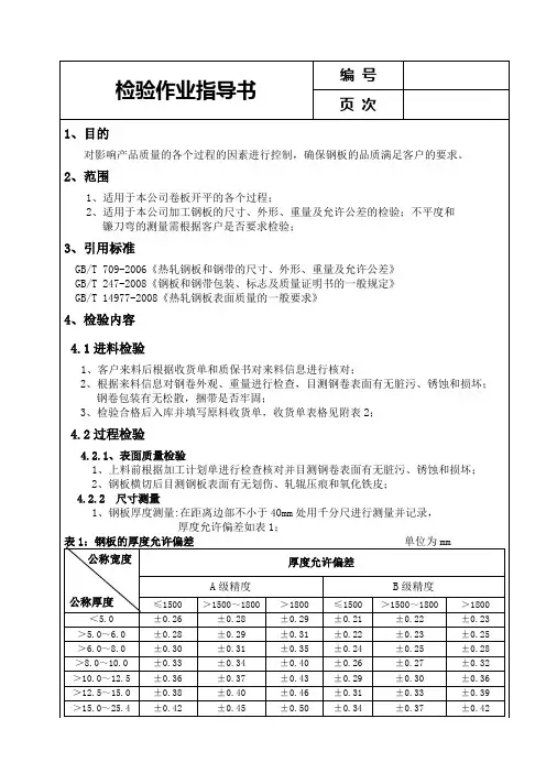 检验作业指导书4