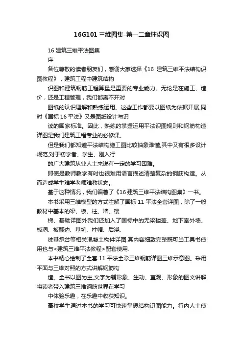 16G101三维图集-第一二章柱识图