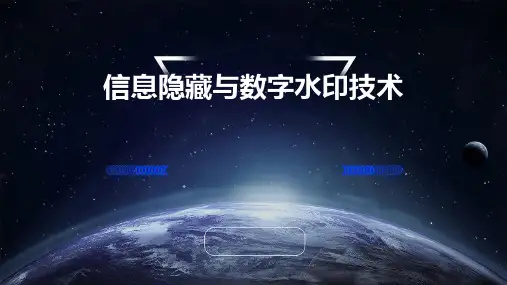 信息隐藏与数字水印技术