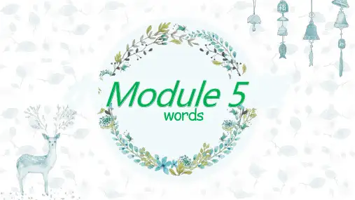 Module 5 The great sports personality 单词PPT教学课件 外研版英语高二上册必修五同步PPT教学课件
