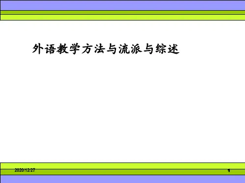 外语教学方法与流派综述 ppt课件