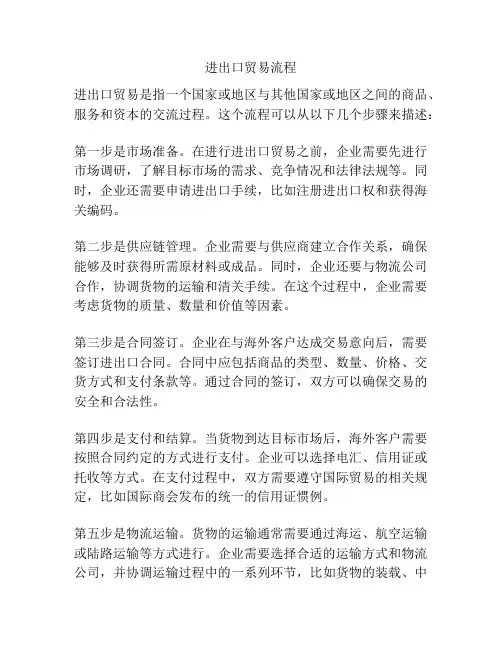 进出口贸易流程
