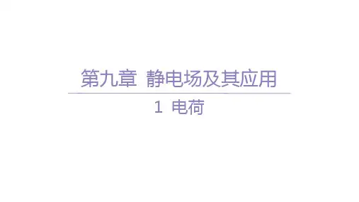 人教版高中物理必修第三册精品课件 第九章 静电场及其应用 1 电荷