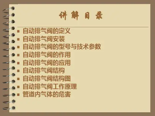 自动排气阀图片