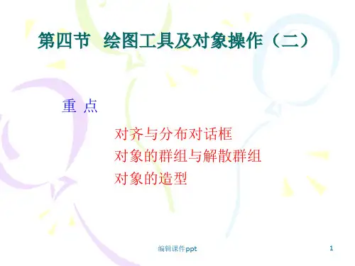 CorelDRAW11-4 基本形状 对齐 群组 结合 造型
