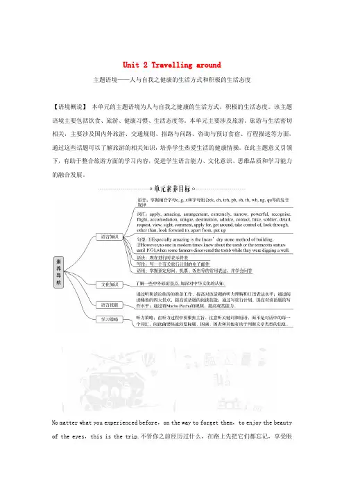 2019-2020学年新教材高中英语 Unit 2 Travelling around Sect