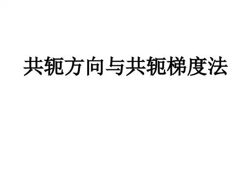 共轭方向与共轭梯度法-最优化方法