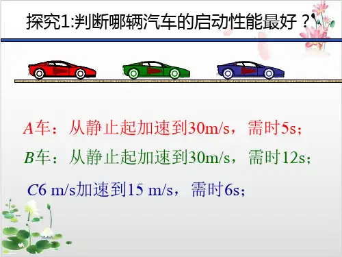人教版高中物理必修一第一章《速度变化快慢的描述──加速度》-ppt精品课件[1]