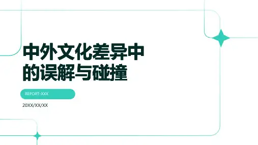中外文化差异ppt模板