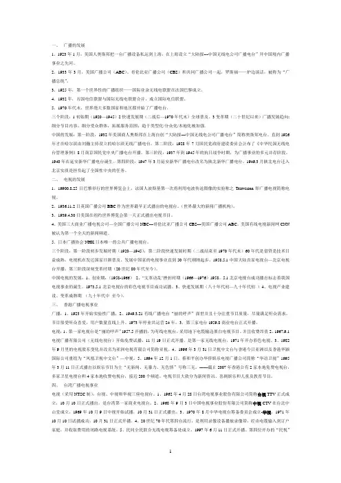 广播的发展