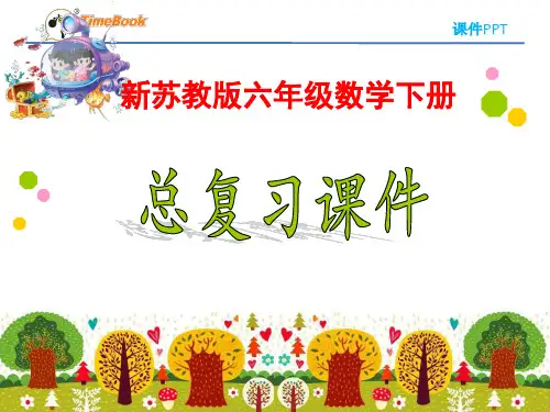 新苏教版小学数学六年级下册全册总复习课件