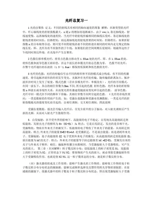 光纤总复习一