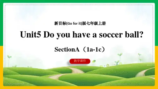 初中英语人教版七年级上册《Unit5 SectionA(1a-1c)》课件