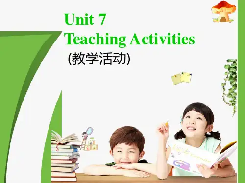 Unit 7-1幼儿教师实用英语口语(初级)
