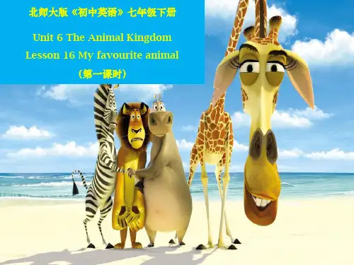 北师大版初中英语七年级下册Unit 6 Lesson 16(共29张PPT)