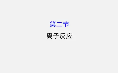 高考化学 一轮复习 第二章 化学物质及其变化 2 离子反应