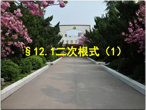 苏科版八年级下册数学《12.1二次根式》课件