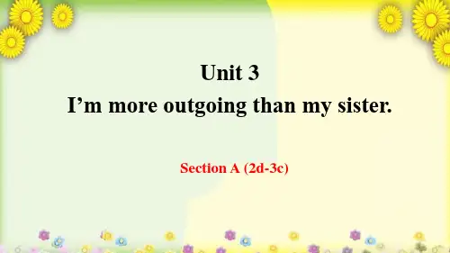 Unit3SectionA(2d-3c)课件人教版八年级英语上册
