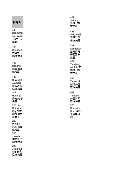 港口索引