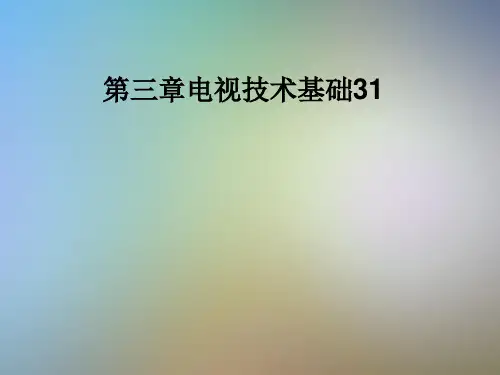第三章电视技术基础31