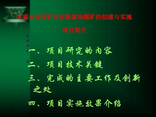 本质安全管理项目简介