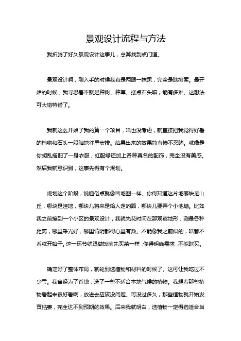景观设计流程与方法