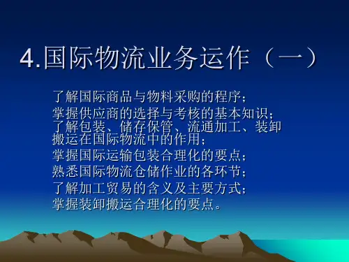 国际物流基本业务运作.ppt