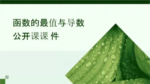 函数的最值与导数公开课课件
