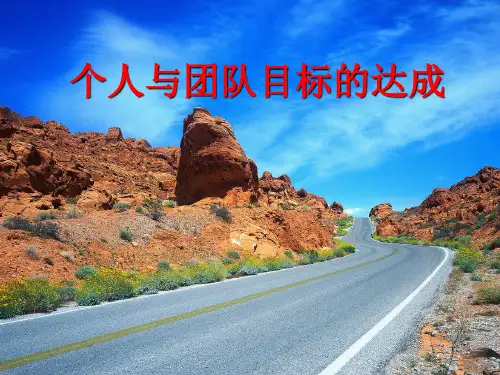 个人与团队目标的达成-PPT课件
