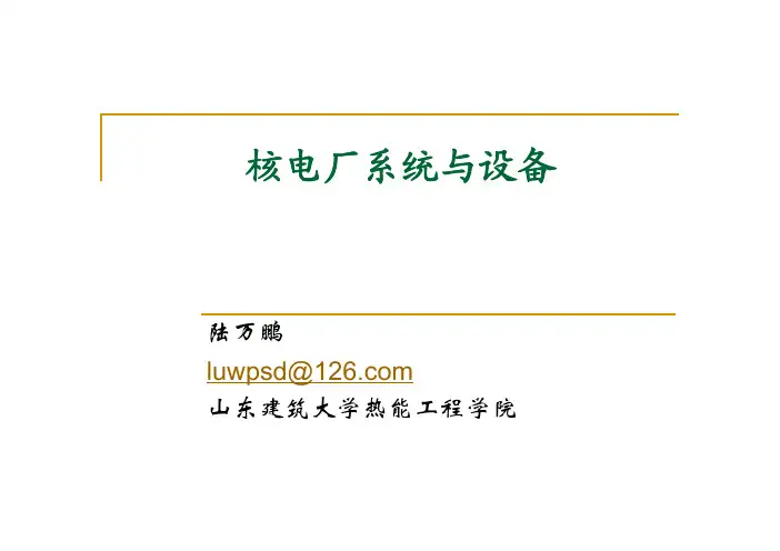 4 核岛主要辅助系统(1)
