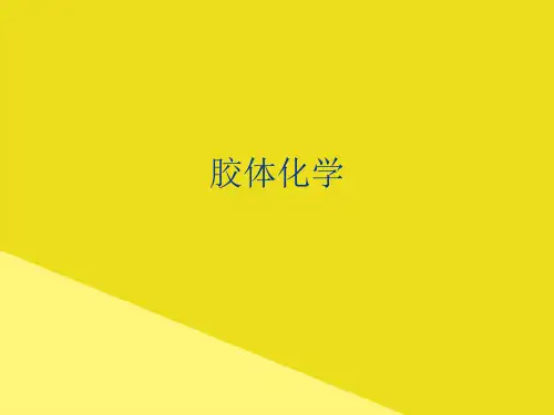 胶体化学 PPT资料(正式版)