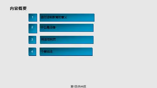 安全及法制教育PPT课件