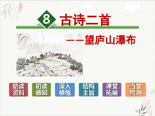 望庐山瀑布ppt课件(完美版)