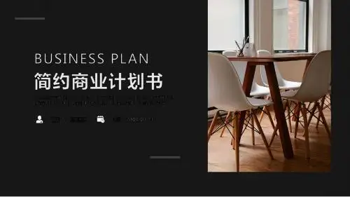 简约大气商务风商业计划书PPT模板