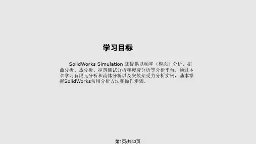 SW 仿真分析PPT课件
