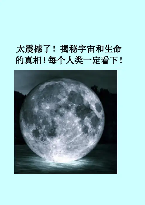 揭秘宇宙和生命的真相概述
