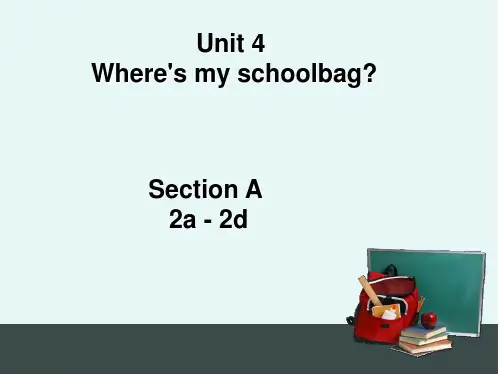人教7年级上unit4 Section A 2a - 2d(共20张PPT).ppt