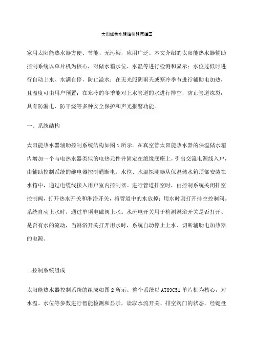 太阳能热水器控制器原理图 