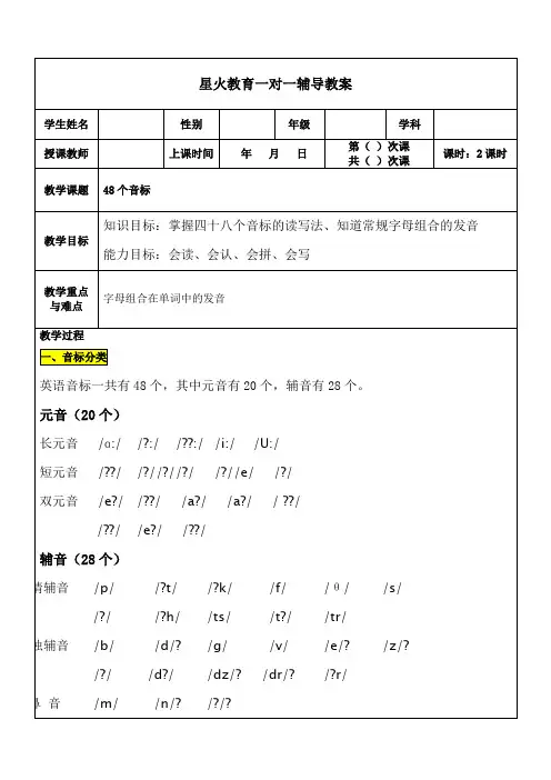英语音标教案