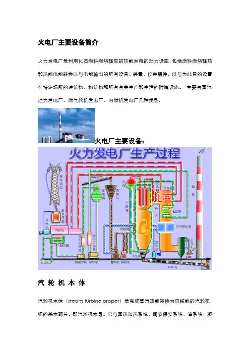 火电厂主要设备简介