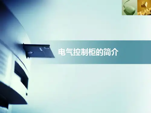 电气控制柜的简介PPT