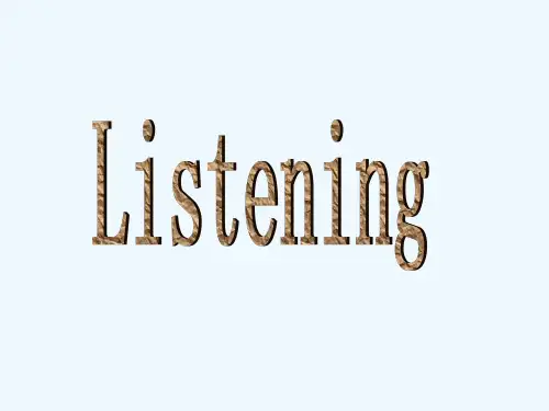 人教版高中英语选修8 Unit 2《Cloning》(Workbook Listening)课件