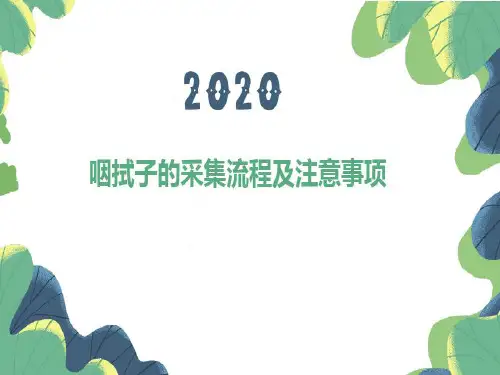 咽拭子采集流程及注意事项ppt课件