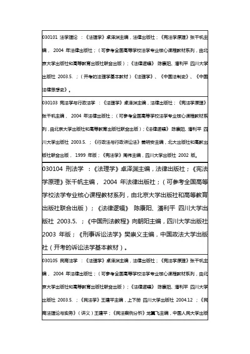 030101 法学理论