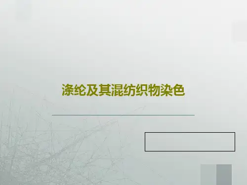涤纶及其混纺织物染色共28页文档