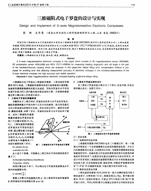 三维磁阻式电子罗盘的设计与实现