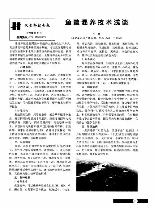 鱼鳖混养技术浅谈